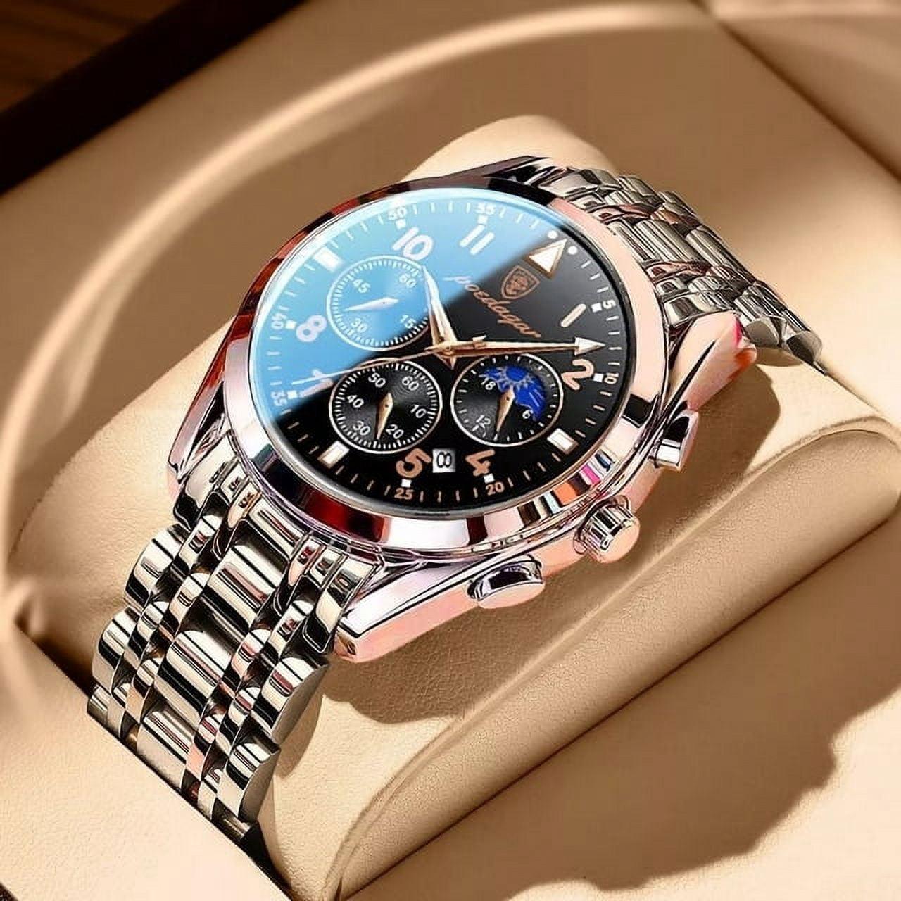 Poedagar Men Watch Luxury Business Quartz Watches Pakistan | Ubuy